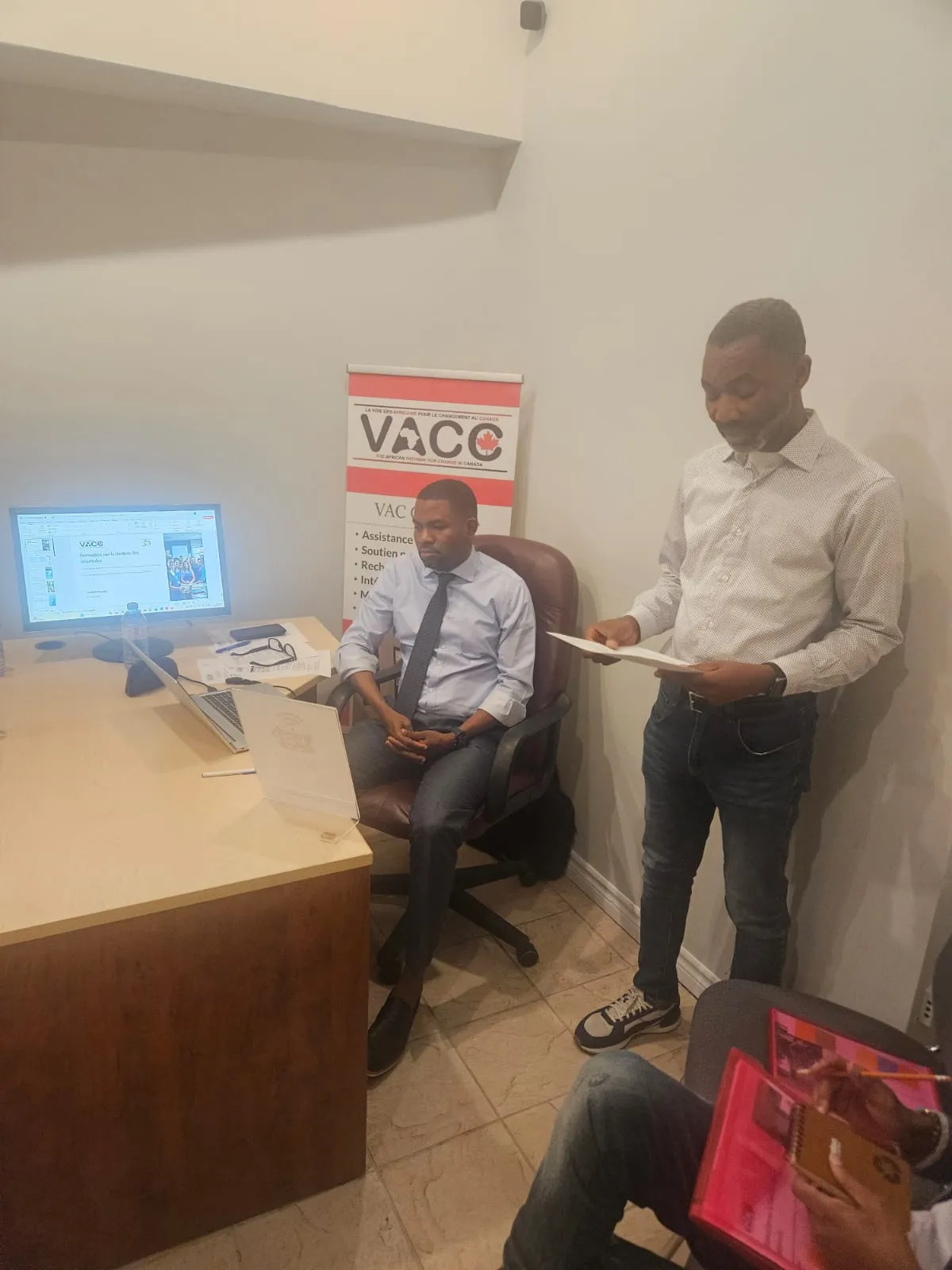 Activité dans les locaux de la VACC
